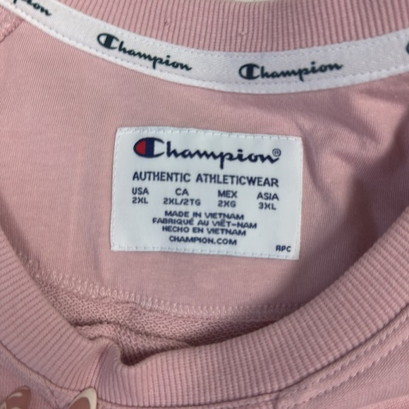 Champion Blush Pink Sweatshirt NWOT - Picture 4 of 4